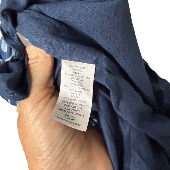 Faherty Sun Chaser Maxi Dress Blue Size Small Boho Beach Summer - Picture 6 of 6